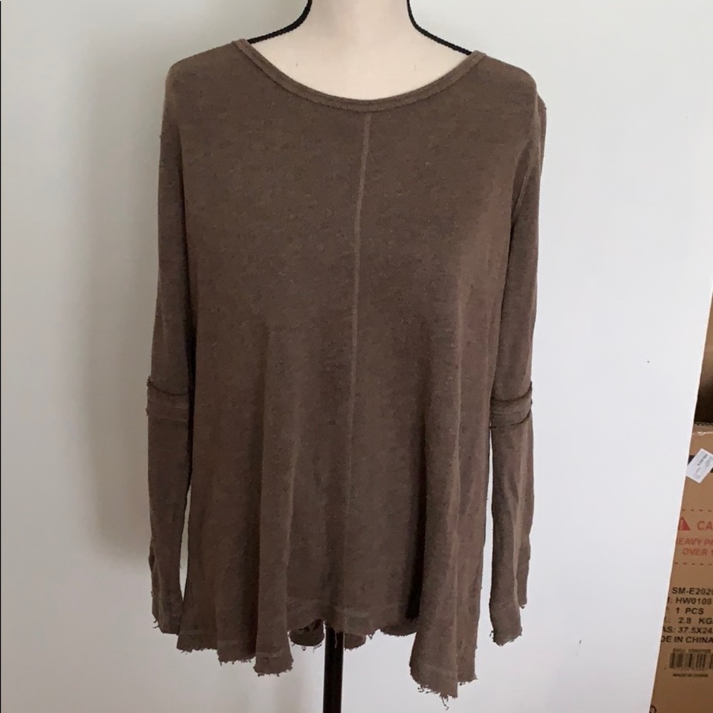 Free people terry swing sweater